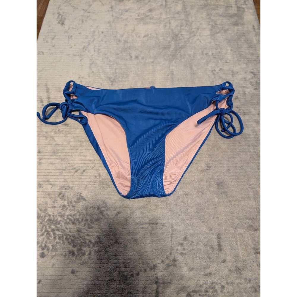 💚 ALYNED TOGETHER Women's Classic Lace Up Bikini The Shana Blue L